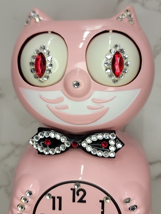 Kit-Cat Klock Other - Super Rare Vintage Light Pink Jeweled Kit-Cat Klock